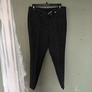 Black and White Patterned Pants